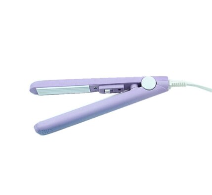 Ceramic Mini Hair Curler US/UK/EU/AU Straightener Hair Iron flat iron Straightening comb mini hair straightener: PURPLE / AU