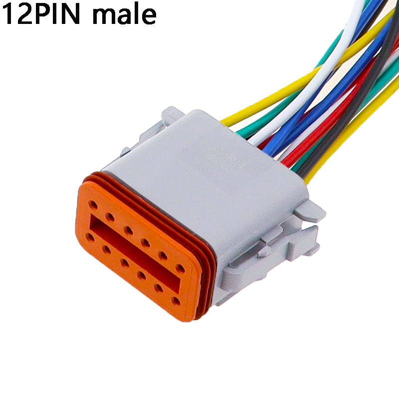 1 Pcs Deutsch DT connector with15cm Wiring harness DT06-2S/DT04-2P 2P 3P 4P 6P 8P 12P waterproof electrical connector: PURPLE