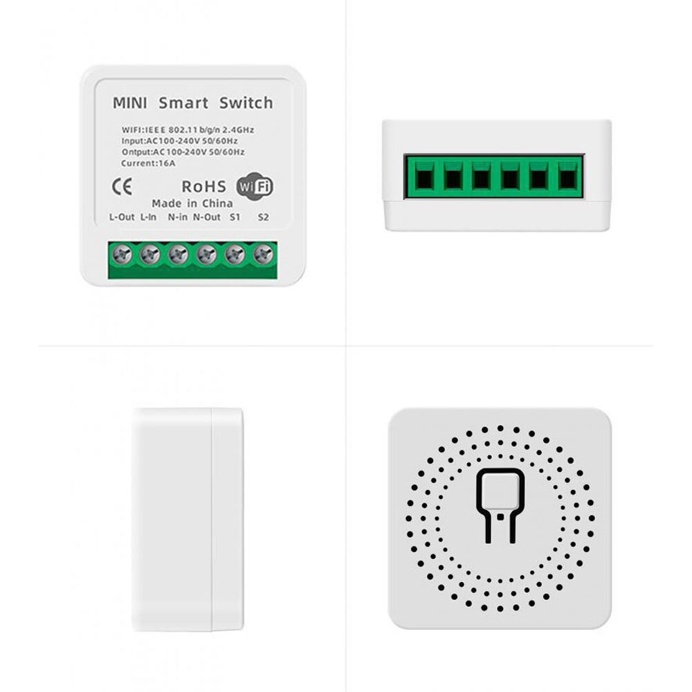 Tuya WiFi Switch Module Intelligent Home Household Converted Light Modification Module Tool Switch Controller APP/Voice Control