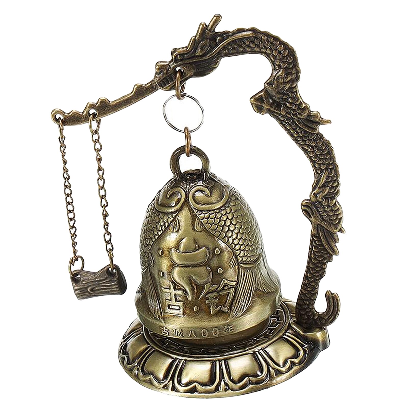 Bouddha chinois Dragon Fengshui cloche asiatique Oriental Zen Art Tibet pour la maison bureau décor bénédiction décoration