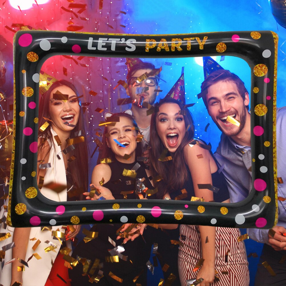 PVC Inflatable Frame Photo Booth Props Selfie Picture Frame Inflatable Photo Frame for Birthday Baby Shower Wedding Carnival#38