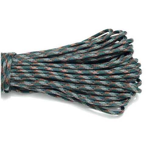 50ft 550lb paracord koord parachute lanyard 7 kern streng touw 4mm dia voor kamperen wandelen buiten thuis 15.2m camouflage kleuren