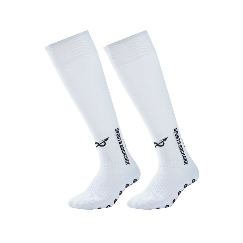 Football Socks - Anti Slip - Non Slip Grip Pads Sports Soccer Trusox Style UK: White / Middle tube