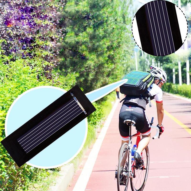 Round Black Mini Solar Panel Polycrystalline Board Glue Diy Charging Handicrafts Silicon Camping Outdoor Porta L0I9