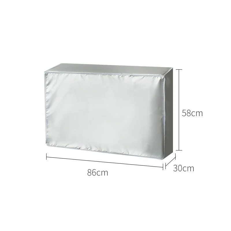 Capot de climatiseur couvercle étanche extérieur extérieur condensateur stockage à domicile anti-poussière crème solaire charge frontale sèche-linge couvre: jaune clair