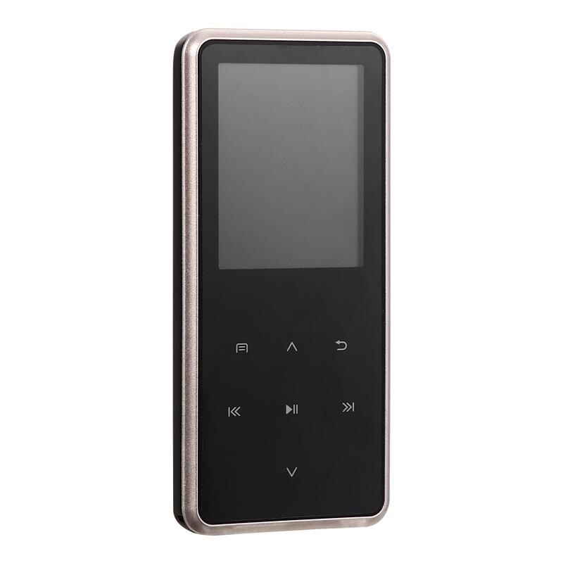 Mini Draagbare Draadloze MP3 Muziekspeler 32Gb Lossless Geluid Muziekspeler: Black Golden