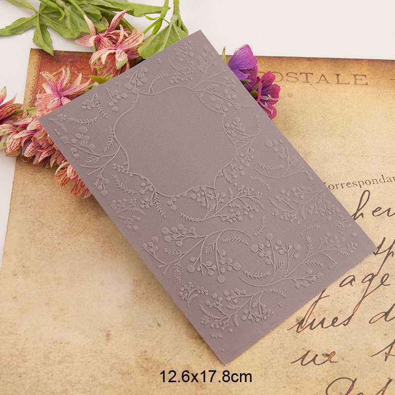 Carpeta con relieve de hojas y cuentas de perlas, suministros para fabricación de tarjetas, álbum, papel de boda, manualidades, decoración