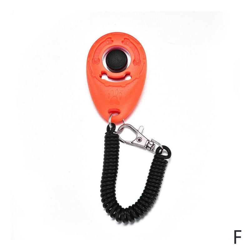 1 Pc animal de compagnie chat chien formation Clicker plastique nouveaux chiens trop sangle poignet aide sifflet clé son formateur clic chaîne outil chien Adjus I1U1: F