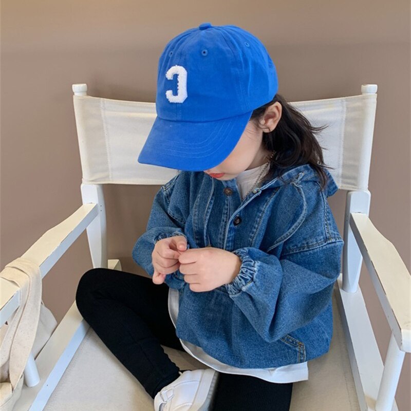 Giacche di Jeans con cappuccio per ragazze novità 2022 primavera autunno bambini T-shirt di Jeans a maniche lunghe 3-7 anni bambini abiti Casual allentati