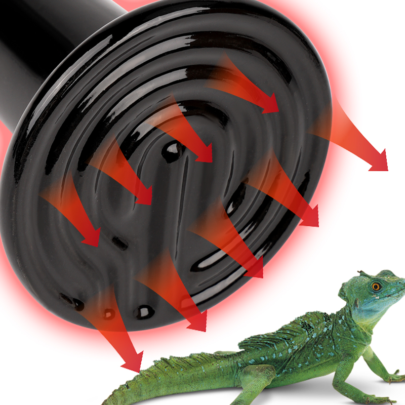 1 Stücke 75mm/45mm Reptil Haustier Keramik Heizlampe Kein Licht Ferninfrarot Heizlampe Schildkröte Schlange Eidechse Haustier KüKen Lampe 220-240v
