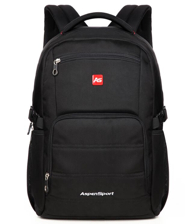 AspenSport Top Brand Waterproof Backpack Unisex Men's Backpacks for Laptop Women Notebook Bag Backpack 15.6 to17 Inch: Black L / Fit 17 laptop