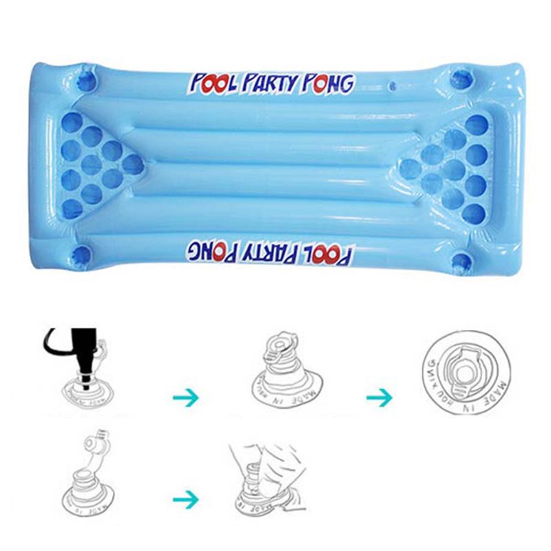 Opblaasbaar Zwembad Bier Pong Tablegiant Pong Tafel Float Opblaasbare Mat Voor Party Xxfe