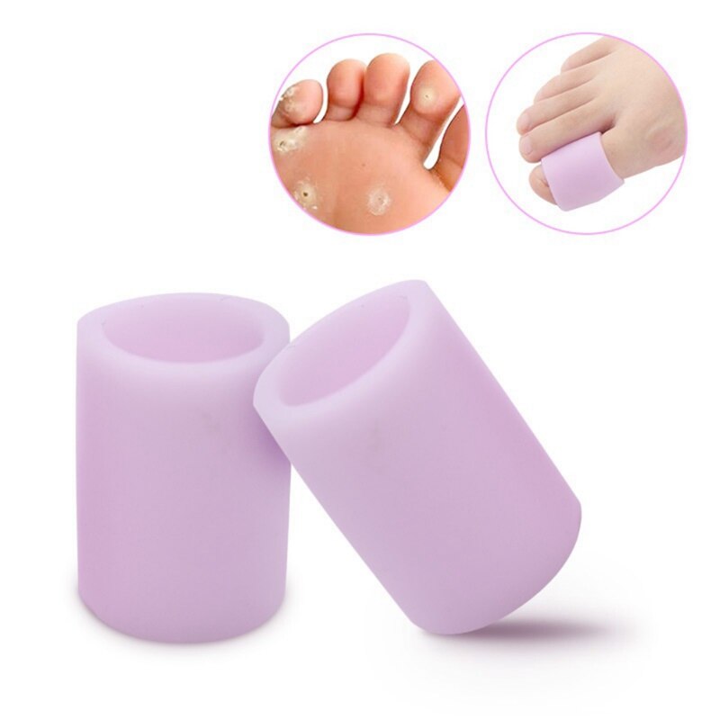 1 Paar Paars Siliconen Teen Separator Protector Orthopedische Pad Voetverzorging Tool Mouwen Pain Relief Tenen Orthotics Voetverzorging