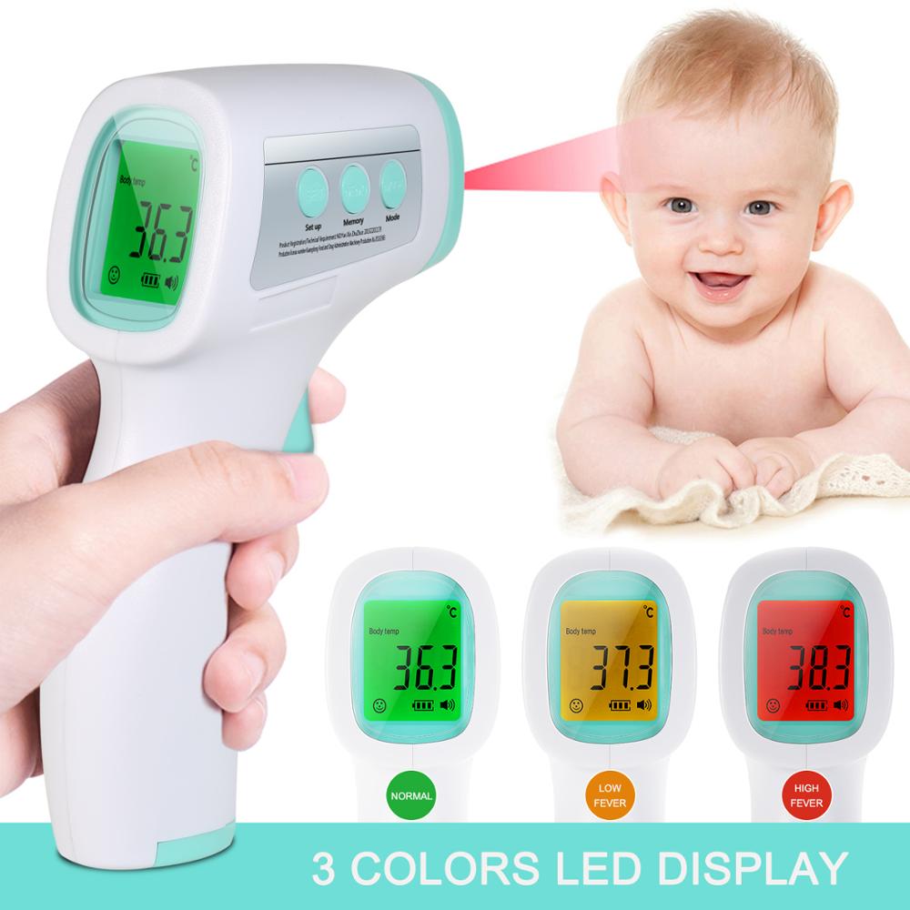 Vs Voorraad Digitale Infrarood Temperatuur Gun Lcd Display Non-contact Ir Voorhoofd Oor Temperatuurmeting Voor Baby Kids Volwassenen: Option 6