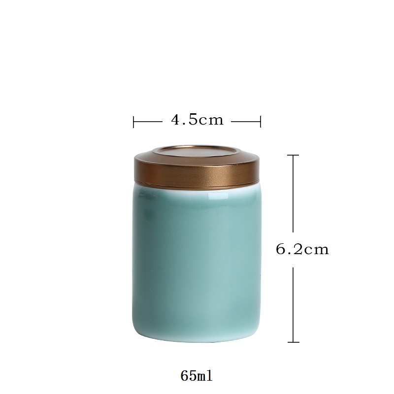 CHANSHOVA einfarbig Kleine und große Porzellan Tee Caddie kanister Versiegelt keramik glas Chinesischen Tee lagerung Kasten Container H293: 4