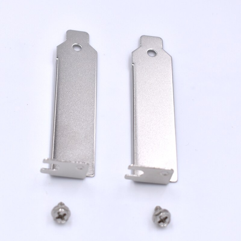 2pcs/lot Low Profile Case ITX SFF Rear Slot PCI Bracket 2U Blank Filler Cover Plate with Screw