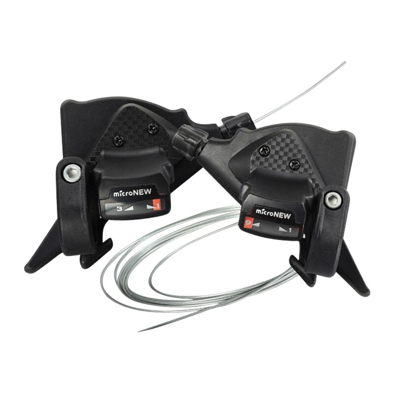 Mountain Bike Shifter 3 x 7/8/9/10/11 Speed MTB Bicycle Gear Lever Set with Inner Shift Cables: 9 speed