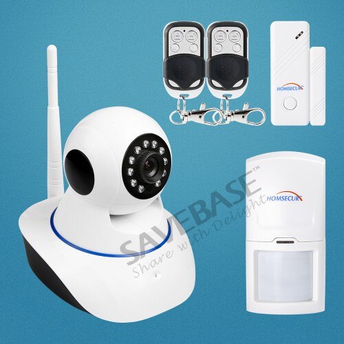 HOMSECUR DIY Wireless Monitoring Alarm System + Accessories For Burglar Alarm