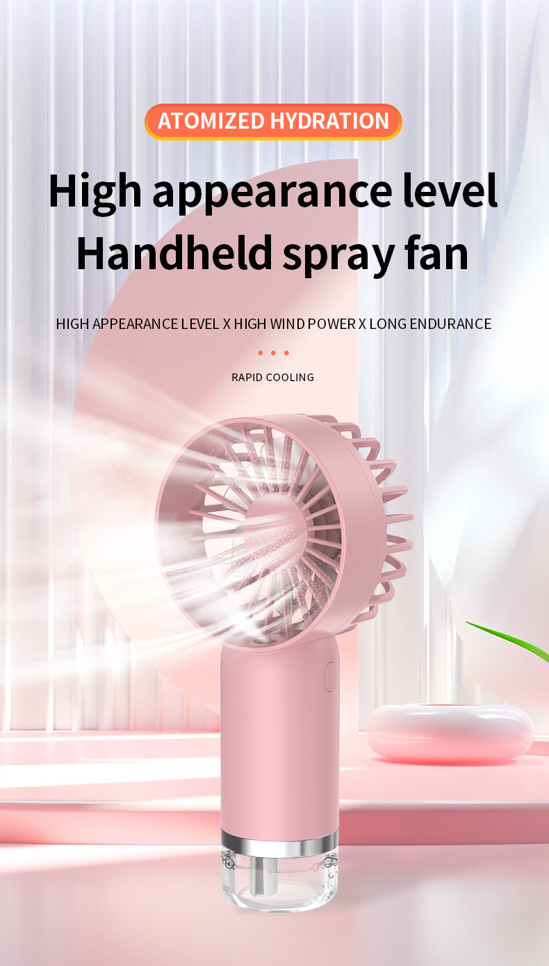 Hands prüh ventilator, Mini-Klimaanlage USB wiederauf ladbare tragbare Luftbe feuchter Nebel kühler Kühl spray Luftbe feuchter Lüfter für Büro
