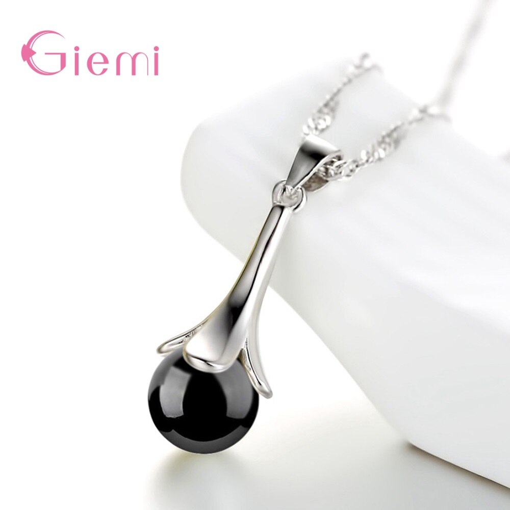 925 Sterling Silber Braut Schmuck einstellen Glück Blatt Anhänger Halskette Band Ohrringe CZ Kristall Frauen Party Engagement