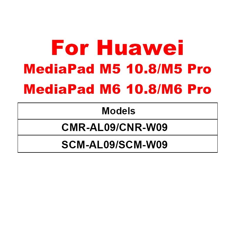 Verre trempé pour Huawei T5 10 verre tablette protection d'écran pour Mediapad M5 lite Pro M6 10.8 8.4 M3 Lite 10.1 8 T3 Film: Huawei M5 M6 10.8