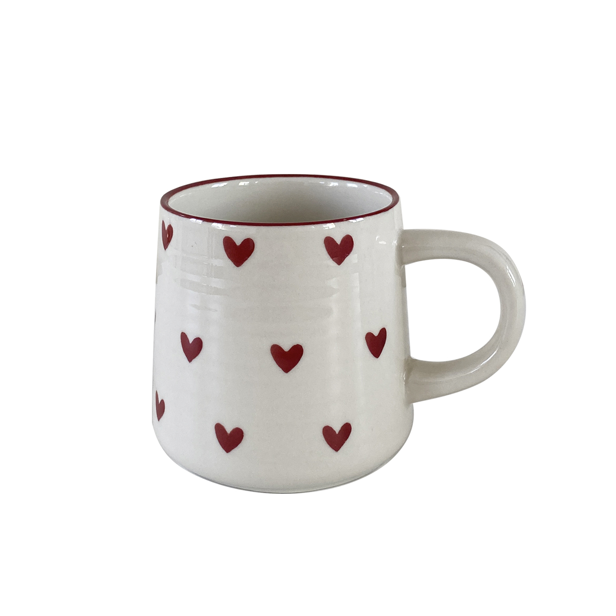 Kubek ceramiczny kocham, uroczy mały kubek ceramiczny kocham Kubek robić kawy, odpowiedni robić picia w domu, popołudniowej herbaty, picia w biurze, kawiarni Latte Sztuka, pamiątki, prezentu walentynkowego, prezentu urodzinowego: czarny