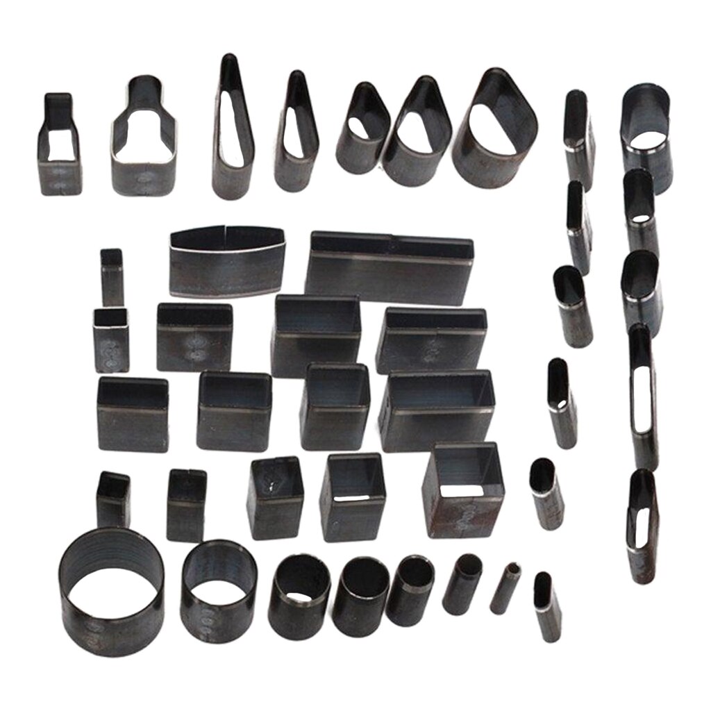 Leather Cutting Tool 39 Shape Hole Hollow Cutter Punch Leather Craft DIY Set