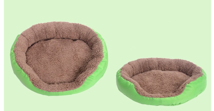 4 kleuren Pet Hond Bed Winter Warm Hond Huis Voor Kleine Grote Honden Zachte Huisdier Nest Kennel Kat Sofa Mat dieren Pad Dierbenodigdheden S/M/L: Groen / M