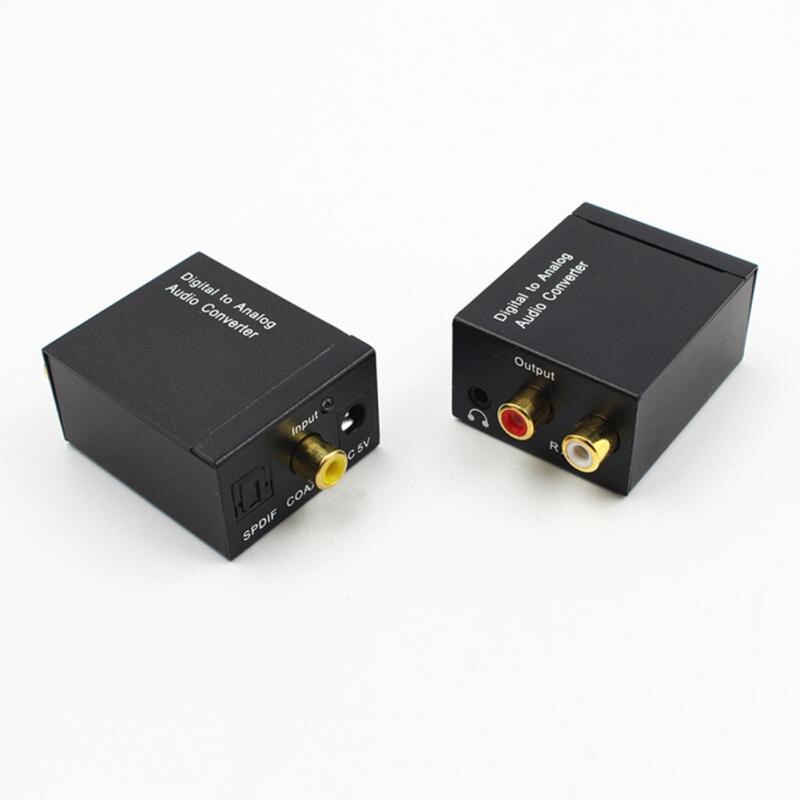 Digitale Fiber Turn Analoge Audio Converter 3.5Mm Jack Optische Coax Digitaal Naar Analoog Converter Rca L/R Stereo audio Adapter