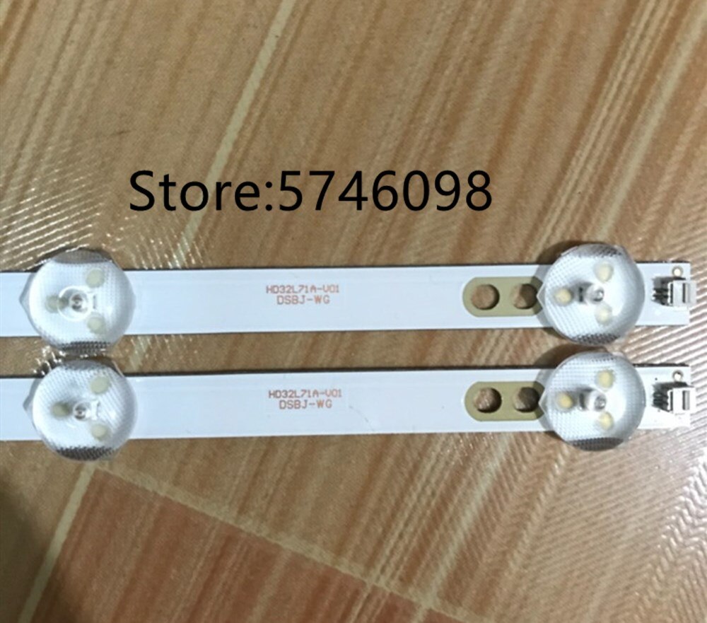 Barra de retroiluminación para TV LCD, HD32L71A-V01, 31.11.031500050, 563mm, 8LED, , 3V, 2 unids/lote