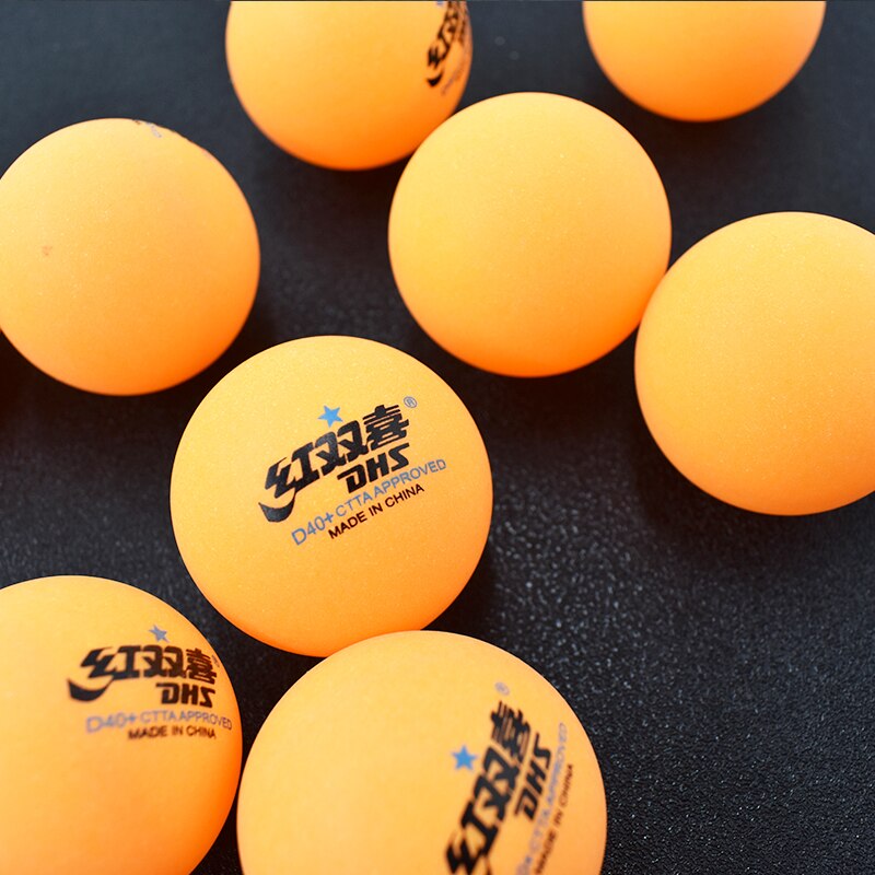 DHS Ping Pong 10 Packing Competition Training Ping-pong Material Seamed D40+ PP Ball Table Tennis Ball