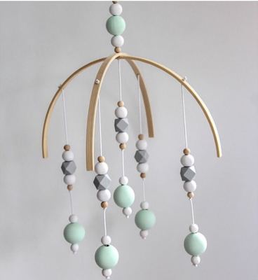 52 Cm * 32 Cm Diy Macaron Kleur Houten Bal Decor Banner Babykamer Decoratie Beddengoed Bumpers Kids Party Ballen kids Girls Room Decor: H