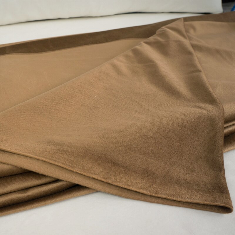 Nappe en velours de soie de 280CM de large, pour rideau de Table, coussin, coussin, rouge bleu marron vert rose violet: Coffee Yellow