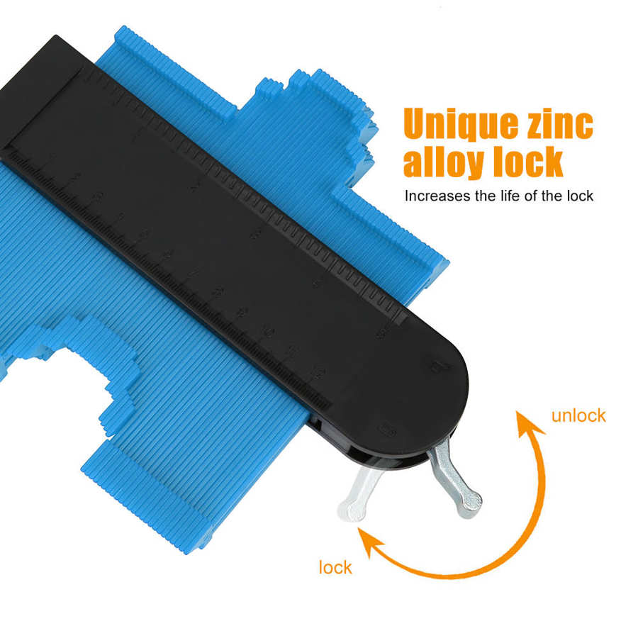 Measuring Tools 5in Contour Gauge Irregular Shape Gauge Edge Shaping Tool for Measuring Work Calibro