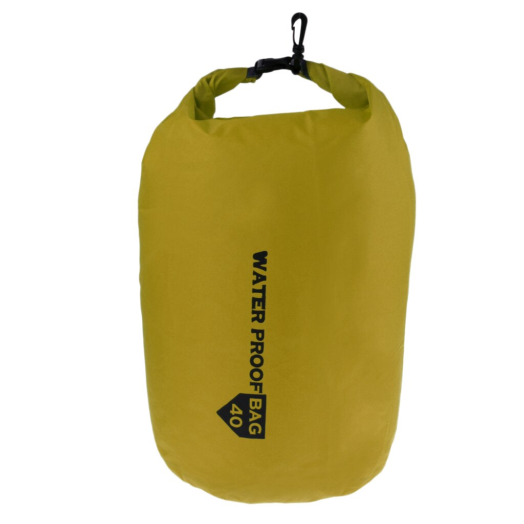 Bolsa seca impermeable flotante de 10L/20L/40L/70L para actividades al aire libre canotaje Kayak Pesca natación y Camping mantener seco saco: Green 40L