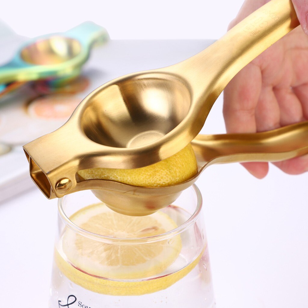 Stainless Steel Press Lemon Lime Orange Juicer Citrus Lemon Juicer Kitchen Bar Food Processor Gadget Handmade Tool #BL4