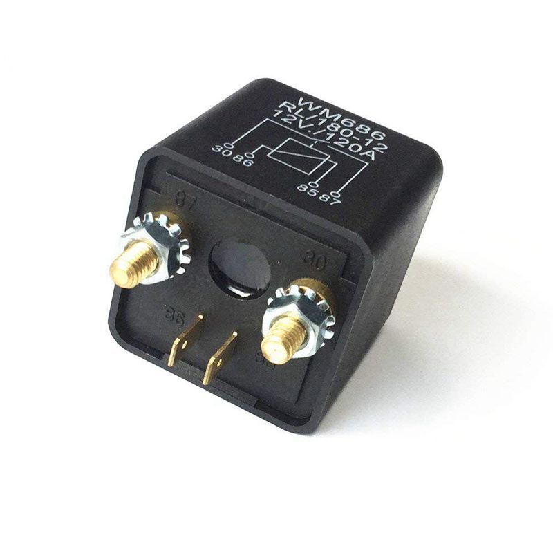 Relais d'isolement de batterie de relais de cc 12V / 120A charge de crête pour la voiture de camions de voiture (12V / 120A)