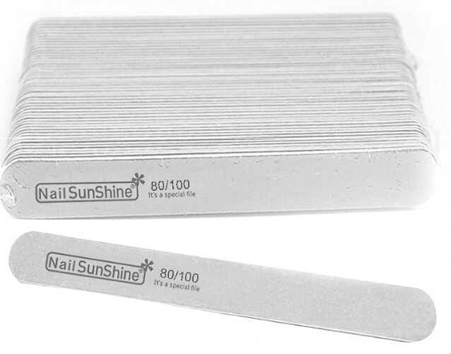 Limas de madera para uñas, pulidor de Lima para manicura, limas para uñas gruesas, 200, 180/240, 120/180, 240/320, 100/150 Uds.: white