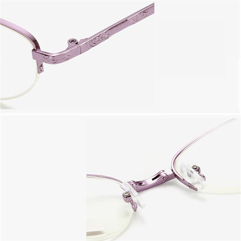 Metalen Vouwen Leesbril Dames Bril Anti-Blauwe Glazen Voor Vrouwen Mannen Opvouwbare Eyewear Met Doos