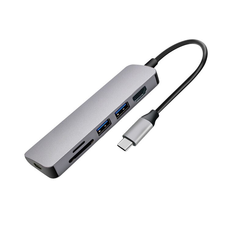 Usb c portátil docking station usb 3.0 hdmi tf sd hub usb fealuyshon para macbook pro hp dell superfície lenovo samsung doca estação: Default Title