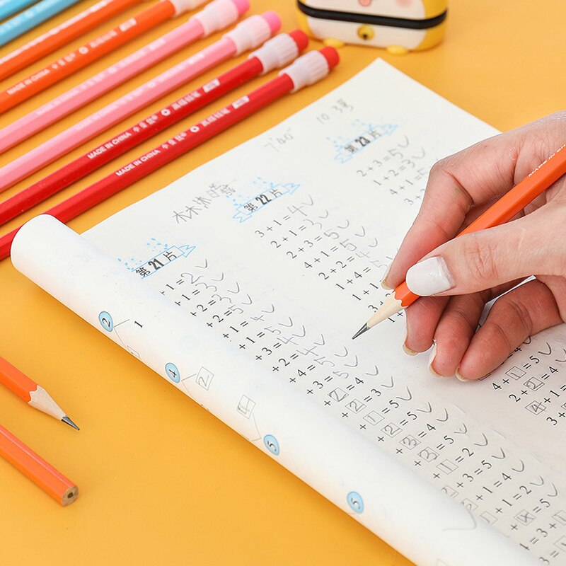 10 Stks/partij Schets Potlood Houten Lood Potloden Hb Potlood Met Gum Voor Kinderen Tekening Potlood School Schrijven Briefpapier Suppl