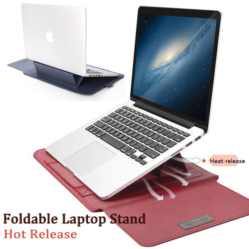 Pour Acer Nitro V15 pochette d'ordinateur rabattable support pliable tapis de souris câble ceinture chargeur souris pochette étanche étui en cuir PU