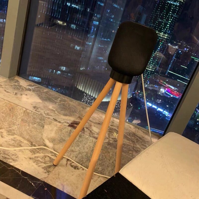 Geschikt Voor Apple Homepod Smart Speaker Base Homepod Accessoires Vaste Hoogte Speaker Massief Houten Vloer Stand-40CM