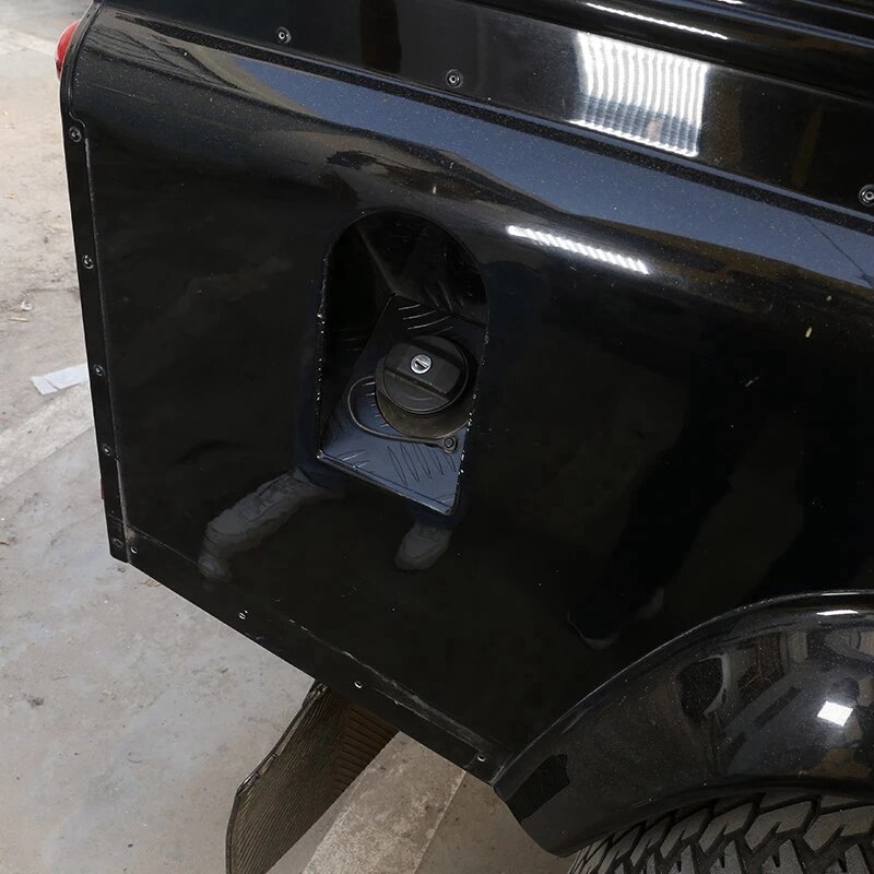 for Land Rover Defender 110 Aluminum Fuel Tank Cap Bottom Plate Decoration Stickers Car Accessories