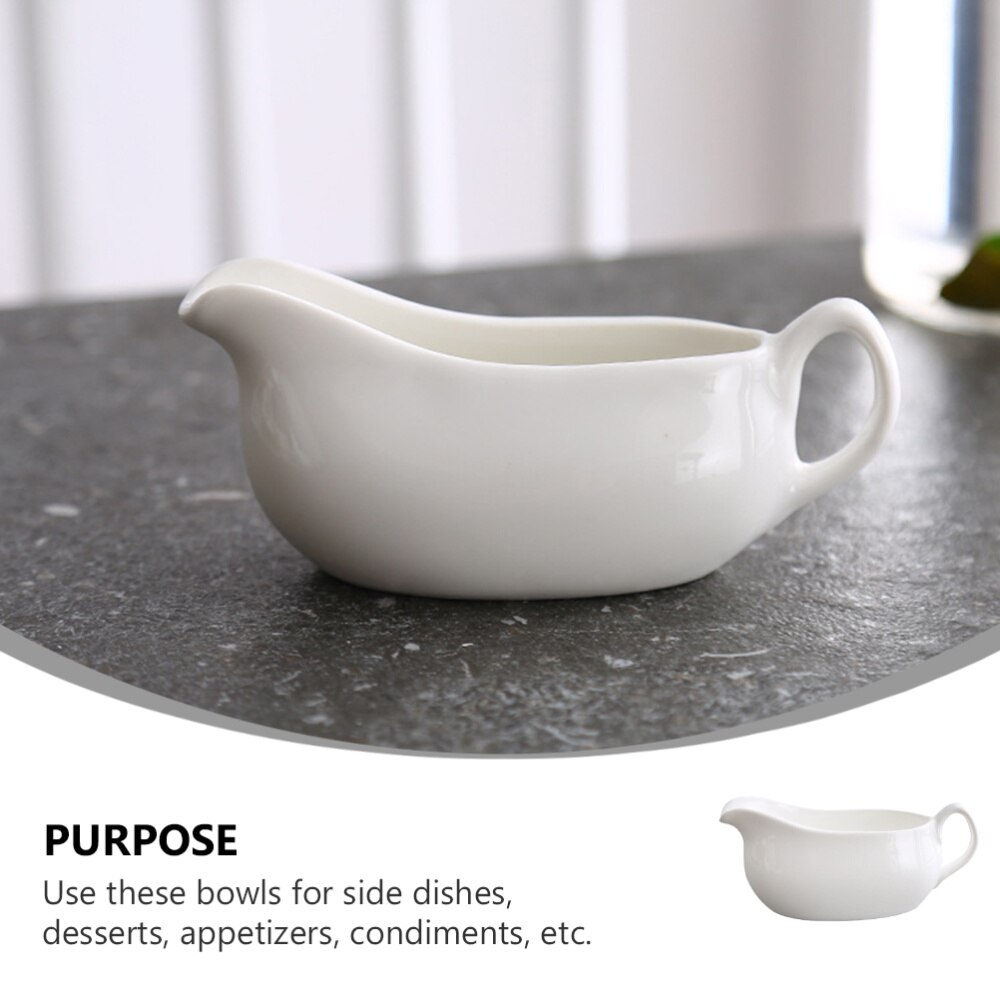 Gravy Boats Ceramic Sauce Boat Porcelain Gravy Boat Easy Pour Gravy Sauce Boat