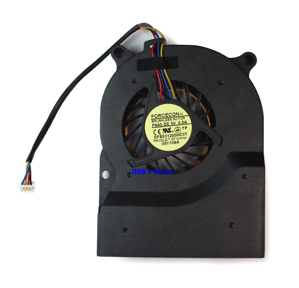 CPU Cooler Fan For HP TOUCHSMART IQ500 IQ504 IQ505 IQ507 IQ506 IQ520b 5189-3759 5189-3891 DFS531205HC0T F8A0 DC 5V 0.5A