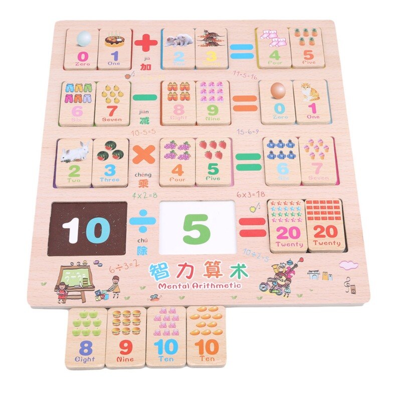 99 tabella di moltiplicazione giocattoli matematici giocattolo di matematica in legno per bambini 10*10 blocchi di Figure Baby impara i regali educativi Montessori giocattoli per bambini: design18