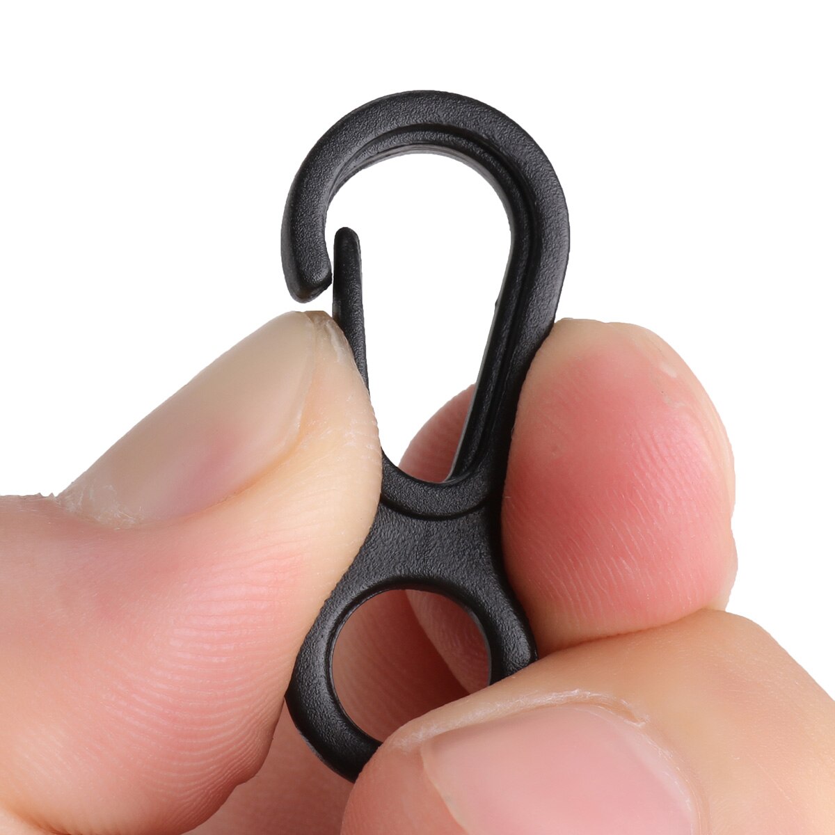 100 stk plast liten flaggstang klips kroker flaggstang feste karabinkrok liten camping spenne bagasje vesker tilbehør