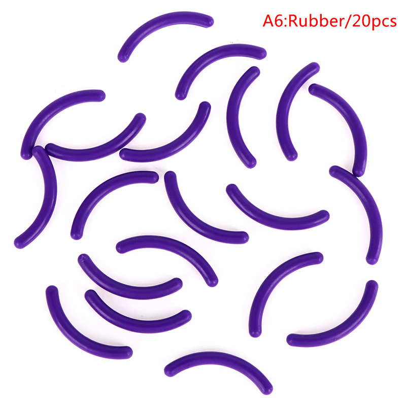 20 stuks damesmode navulling wimperkruller rubber elastische vervanging pad siliconen gel clip pads oogmake-up gereedschap