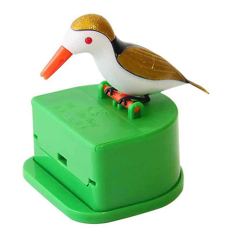 Neue Nette Kleine Vogel Zahnstocher Behälter Automatische Zahnstocher Spender Zahnstocher Halfter Dekoration Tisch Dekor: GR2